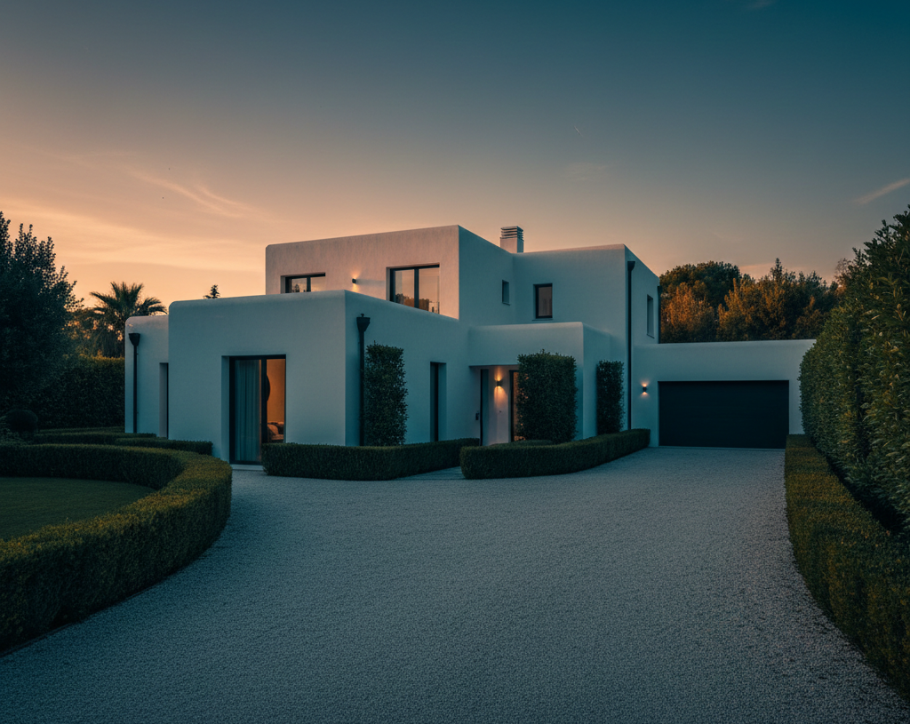 Sicurezza perimetrale per villa privata con giardino